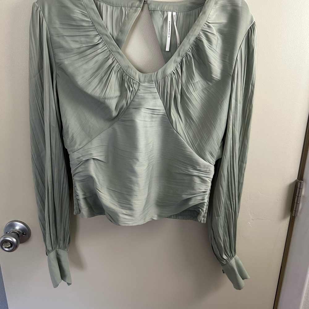 NWT Anthropologie Elegant Green Women's Top